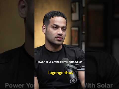 Power Your Entire Home With Solar #rajshamani #shorts #podcast #trending #explorepage #solar