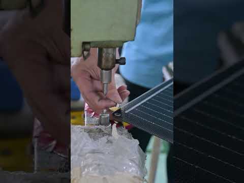 Mount Hole Opening Process – Where Solar Panels Get Poked (On Purpose 😅)