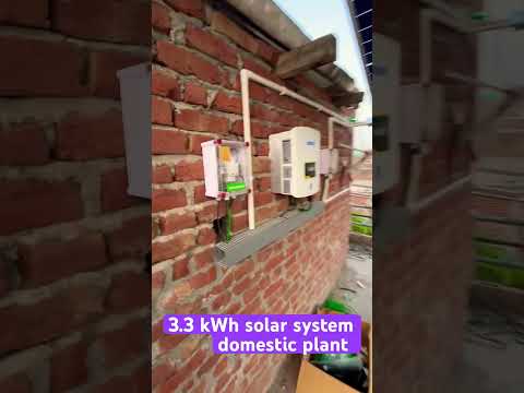 3.3 kW solar system commissioning and 545 Solar Panel Sathvik company installation & commissioning ￼