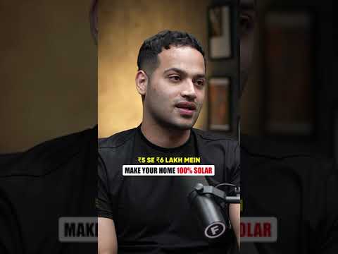 Power Your Entire Home with Solar | Ishver Dholakiya – Raj Shamani #shorts