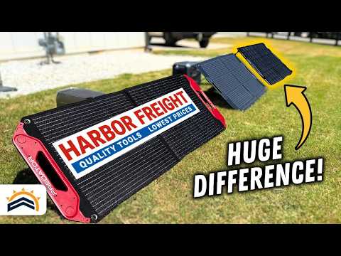 New Foldable Harbor Freight 100W Solar Panel Vs Competitors | Tested!