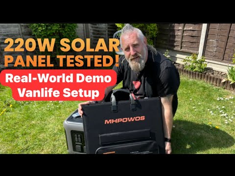 MHPOWOS 220W Solar Panel Review | Real-World Test & Vanlife Power Setup