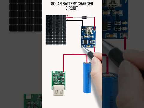 Solar Battery charger circuit #diy solar charger #battery charger