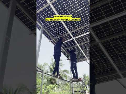 8KW Ongrid Solar System Installation In Khammam (kandukuru) TOPCON 580W Panels