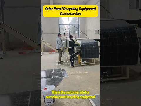 Solar panels recycling equipment #Pv recycled #recycling machine #Al #glass #youtober