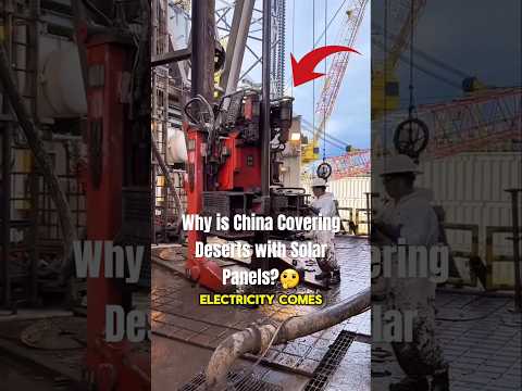 Why is China Covering Deserts with Solar Panels?🤔#shorts #solar #chaina #amazing