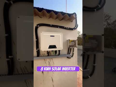 8 kWh solar power plant installation solar panel Vikram 540 W Inverter K Solar inform guarantee ￼