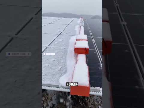 Robot Ini Jaga Panel Surya Tetap Maksimal! #shorts