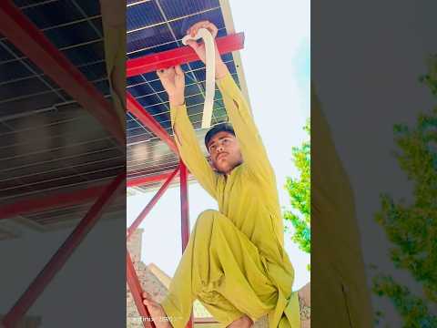 solar panels installation #trendingshorts #electrical #100millon #solarrepair #1millionsubscribers