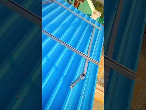 Solar Panel Structure on the roof top shed #vivekarvainnovation