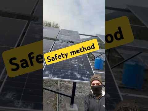 safety of solar panels safety precautions #trending #electrical #viralvideo