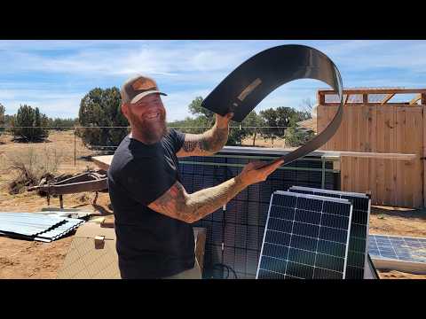 Flexible Solar Panel for Off-Grid Cabin or RV Roof