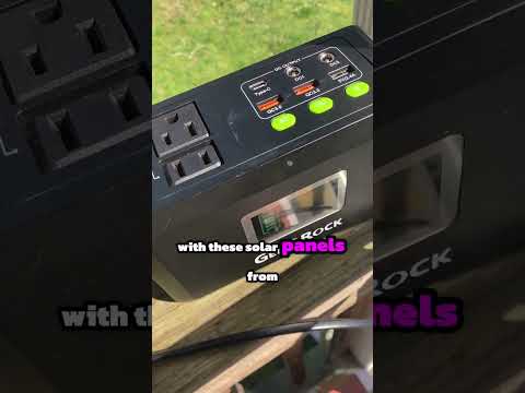 Charge Your Power Station with Solar Panels for Free Electricity #survival