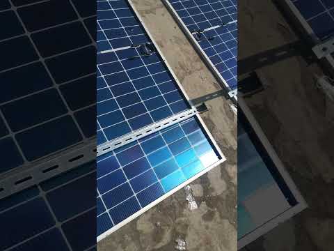 how to Install 565W Bifacial Solar Panels on L2 Stand (Final Look Included!) | DIY solar | moon