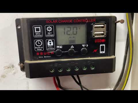 Solar Charge Controller 200 watt Solar panel 100 AH Battery Backup Live Performance
