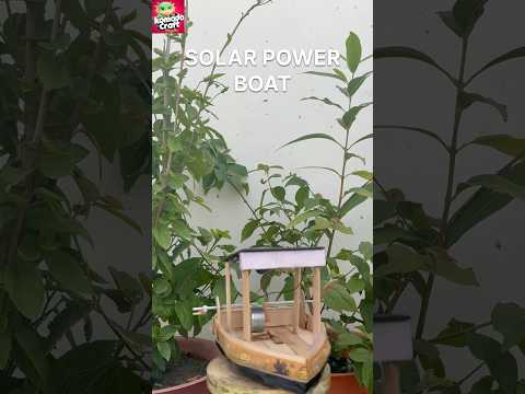 Solar power boat #diy #craft #art #solarpower