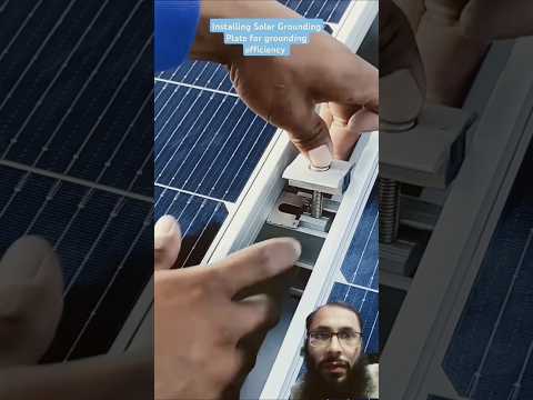 Installation of solar grounding. #solarenergy #solarpanels #solar #solarpower #renewableenergy