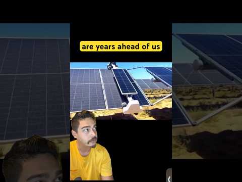 Using solar panels to clean solar panels