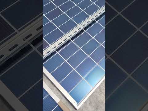 Solar Panel Installation | Tightening Nuts & Bolts with Cushions 🔧⚡️☀️#Shorts | Real Work On-Site