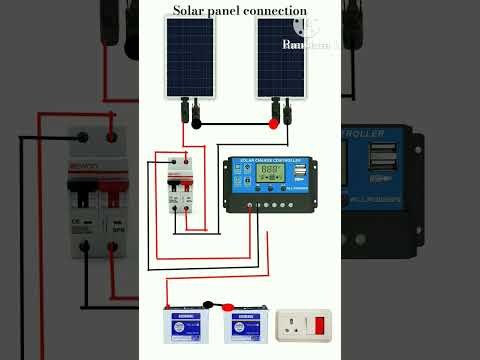 #solar panel connection circuit diagram#shots #ytshorts #electrical #trending #shots