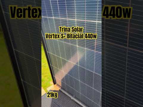 Take a look at these Trina SolarVertex S+ Bifacial 440w Solar Panels and only weigh 21kg