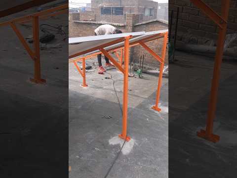 Solar L3 structure with fixed tilt angle #solar #solarsystem  @arslantech8596