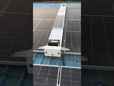 solar panel cleaning robot #shorts