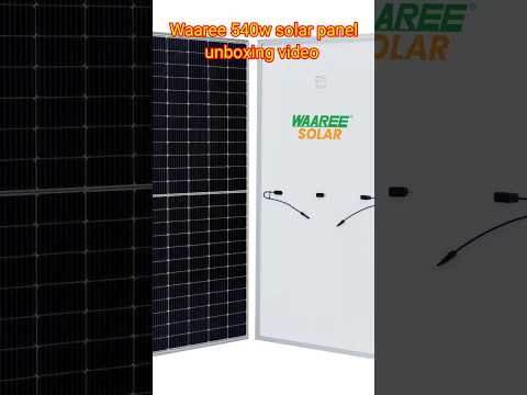 Waaree 540w solar panel unboxing. #Waaree #solar #viralvideo #shorts