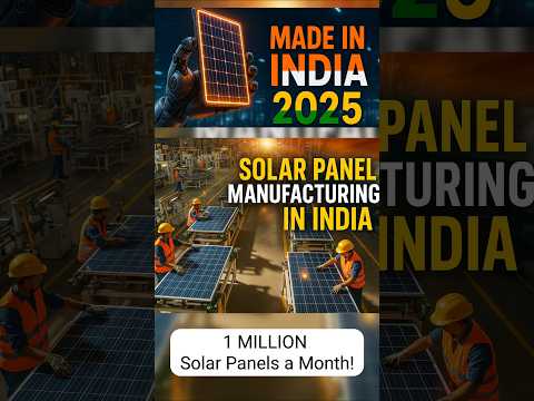How India Makes 1 Million Solar Panels a Month! 🇮🇳⚡