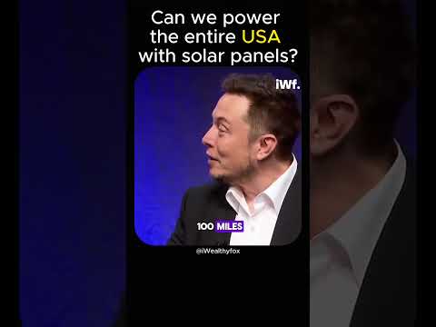 Can we power the entire USA with solar panels?