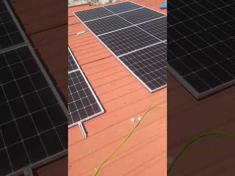 Installing solar panels in Bungoma. #renewableenergy  #solarenergy