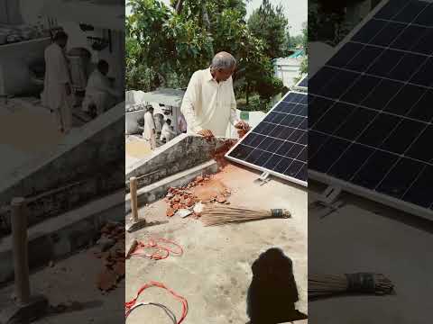 Solar panel installed on rooftop. #solarenergy #solar #solarconverter #solarsystem #solartips