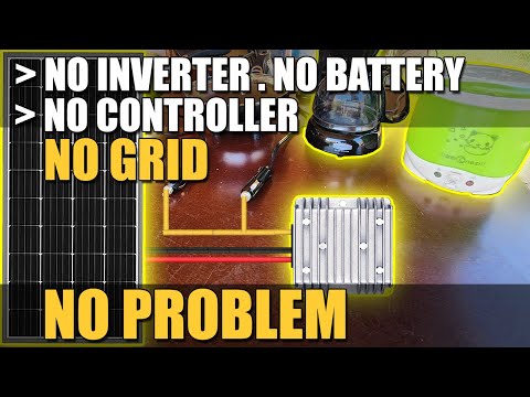 SHTF – Cheap Emergency Solar Power! Use Any SINGLE Solar Panel! 1/2