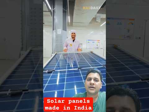 Solar panels made in India #shorts #solar #solarpower #solarpanel #india #solarpanels #gk #upsc #ias