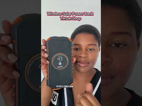 WIRELESS SOLAR POWER BANK | Tiktok Shop #loadshedding #solarpowerbank #solar #zambia #shorts