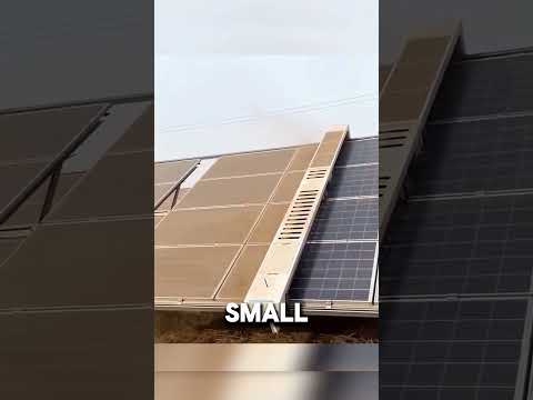 How China Uses Robots to Clean Desert Solar Panels #shorts