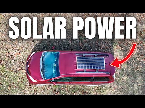 I Put The Largest Solar Panel Possible On My Minivan Camper