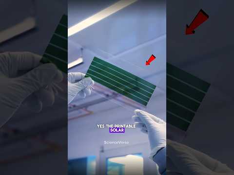 The Printable Solar Panel😲| #shorts