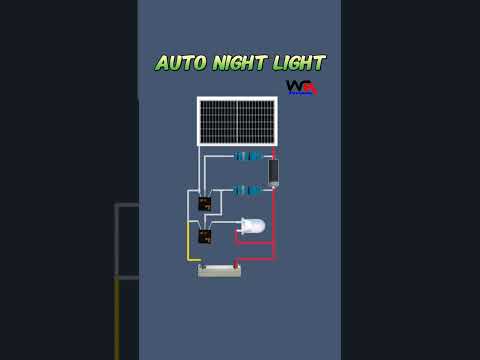 Auto Night Light Using Solar Panel… Diy Electronics #nightlight #nightlights #diyelectronics