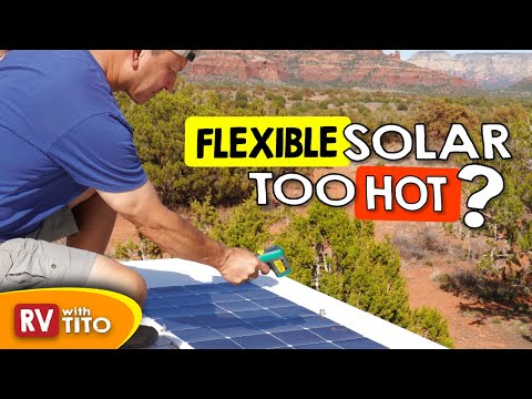 Heat/Power TESTING Flexible Solar Panels on RV (Flat Mounted vs Ventilated)