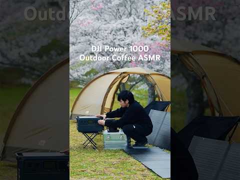 Enjoy Spring ASMR: Coffee Time with #DJIPower1000 + Solar Panel! ☕️🌱