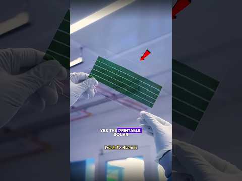 What Are Printable Solar Panels? | Solar Tech in 1 Minute
