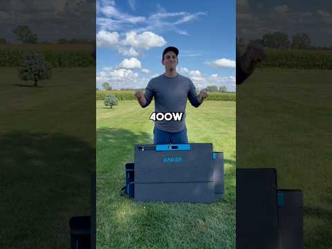 400W Portable Solar Panels | #AnkerSolix #offgrid #portablepower #shorts #tech #solarpowerstation