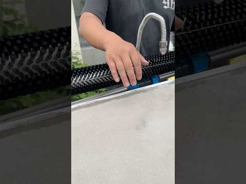 Working to find the most effective ways to clean solar panels… #solarsystem #solarpanel