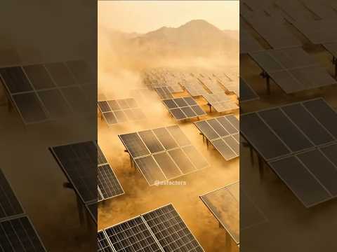 How do you clean solar panels? ||  चीन रेगिस्तान में लाखों सौर पैनलों को कैसे साफ कर रहा है ?