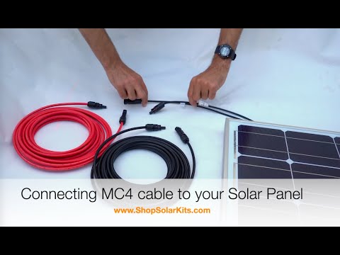 How To Connect MC4 Cable to Solar Panels