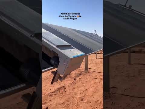 Automatic Robotic Cleaning System of Solar Modules in Solar Project, Saudi Arabia
