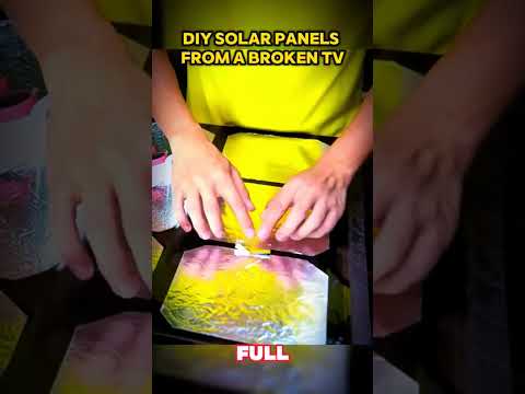 DIY Solar Panels From A Broken TV Full freeenergy diyproject generator diygenerator electrician