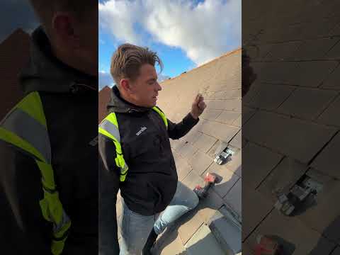 Making It Look Easy! Mounting Solar Panels To Slate Roofs…