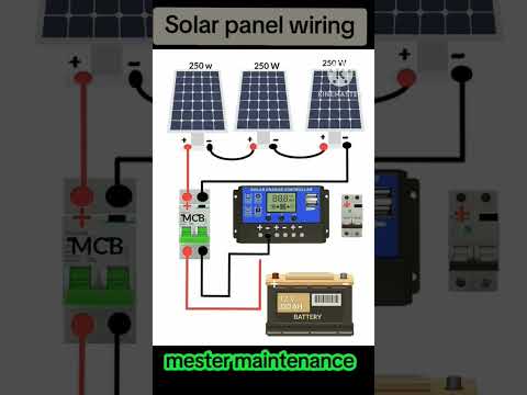 Solar panel wiring #fyp #électricité #viral_video #viraliza #electrcal  #pro #follow #fypppppp